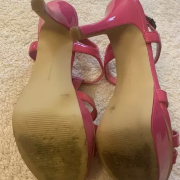 bcbgeneration shoes Women Size 7.5 Pink Platform Strappy  High Heels - Picture 5 of 5